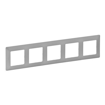 Legrand 754135 - Ram för Strömbrytare VALENA LIFE 5P aluminium