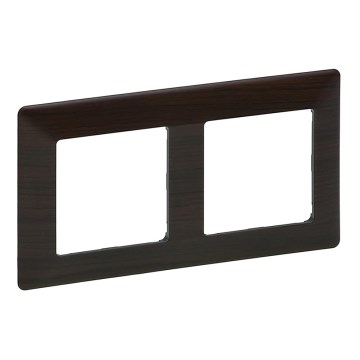 Legrand 754172 - Ram för Strömbrytare VALENA LIFE 2P mörk trä