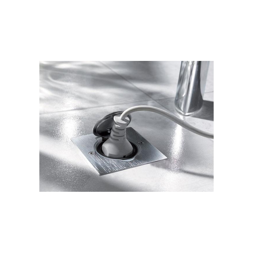 Legrand 89700 - Golvuttag Ram Platina 2M IP44 rostfri