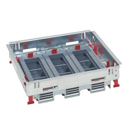 LEGRAND - Golvbox för dubbelgolv 18 moduler (9 enheter 45x45)