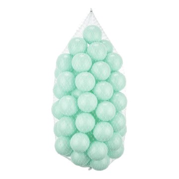 Lekbollar i plast 50 st, Ø 7 cm, mintgrön