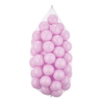 Lekbollar i plast 50 st, Ø 7 cm, rosa