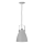 Leuchten Direkt 11059-15 - Ljuskrona med textilsladd EVA 1xE27/60W/230V diameter 21,5 cm grå