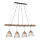 Leuchten Direkt 11156-79 - Ljuskrona med textilsladd REED 4xE27/60W/230V eukalyptus