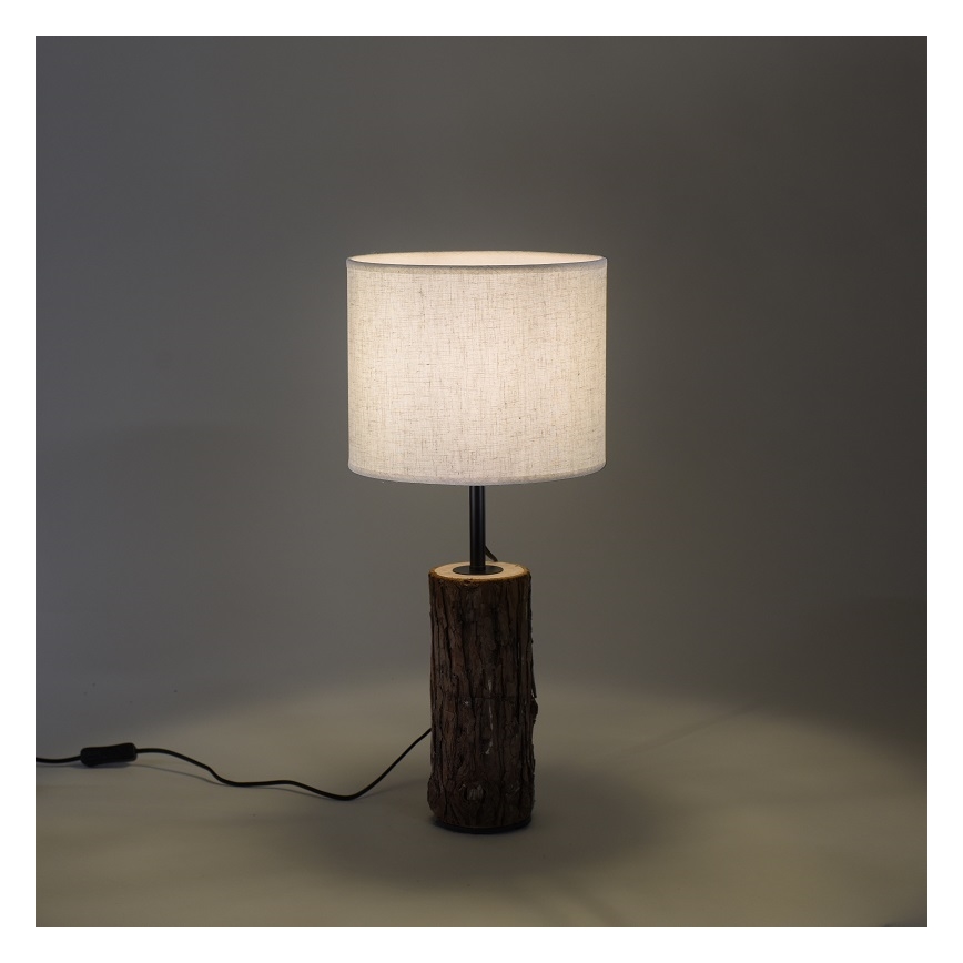 Leuchten Direkt 11233-79 - Bordslampa BARK 1xE27/40W/230V trä