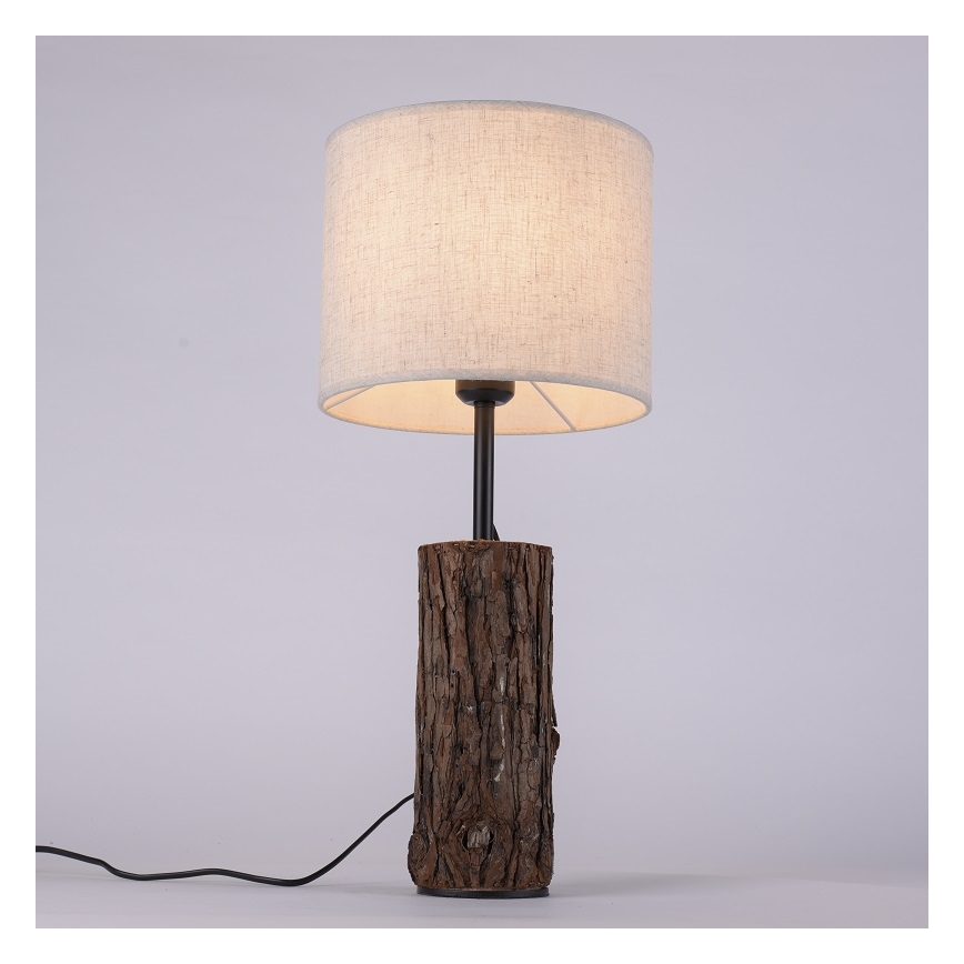 Leuchten Direkt 11233-79 - Bordslampa BARK 1xE27/40W/230V trä