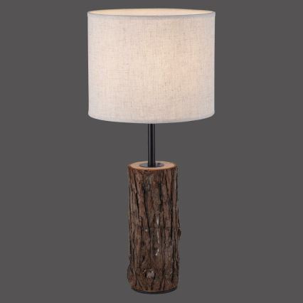 Leuchten Direkt 11233-79 - Bordslampa BARK 1xE27/40W/230V trä