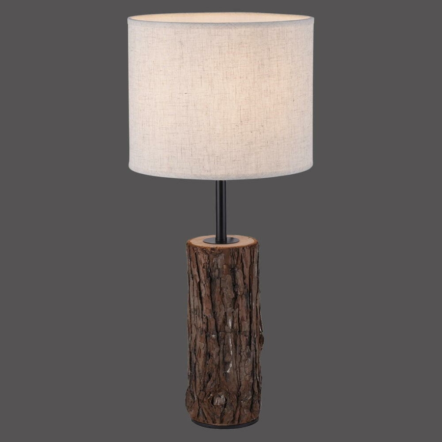 Leuchten Direkt 11233-79 - Bordslampa BARK 1xE27/40W/230V trä