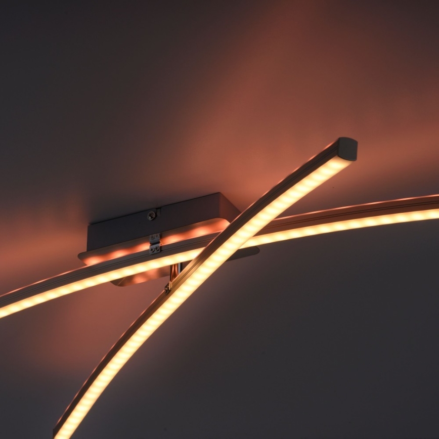 Leuchten Direkt 11255-55 - LED RGB Dimbar ytmonterad ljuskrona ALINA 2xLED/8,1W/230V 2700-5000K + fjärrkontroll