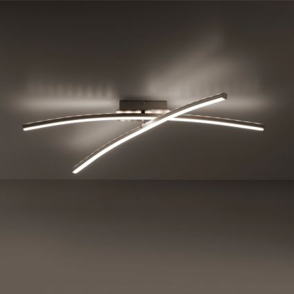 Leuchten Direkt 11255-55 - LED RGB Dimbar ytmonterad ljuskrona ALINA 2xLED/8,1W/230V 2700-5000K + fjärrkontroll