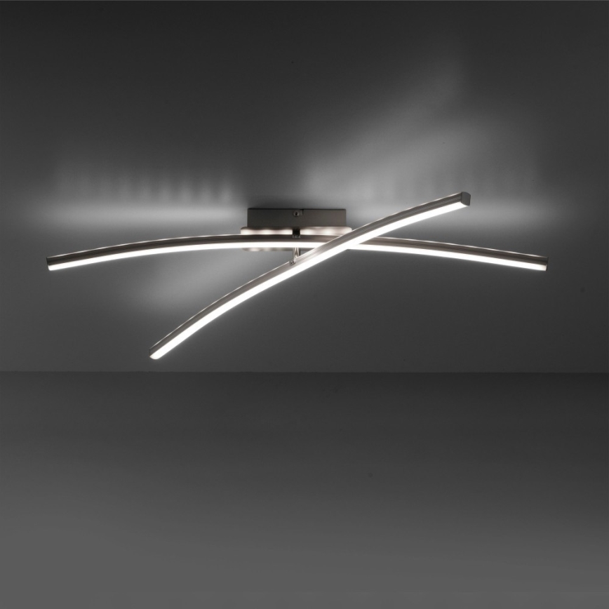 Leuchten Direkt 11255-55 - LED RGB Dimbar ytmonterad ljuskrona ALINA 2xLED/8,1W/230V 2700-5000K + fjärrkontroll