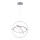 Leuchten Direkt 11260-55 - Dimbar LED-lampakrona med snöre JELLA 3xLED/28W/230V