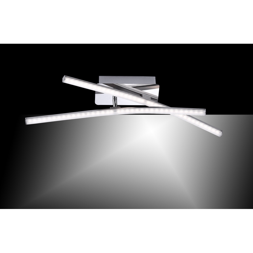 Leuchten Direkt 11270-55 - LED fastsatt Ljuskrona  SIMON 2xLED/5W/230V matt krom