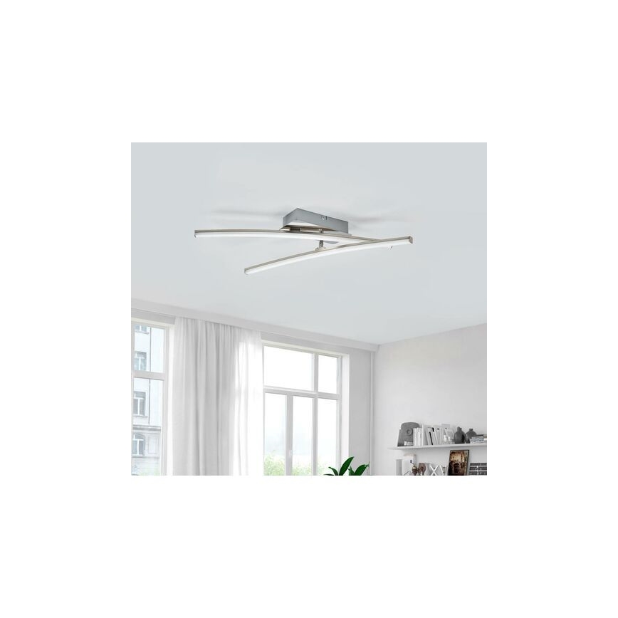 Leuchten Direkt 11270-55 - LED fastsatt Ljuskrona  SIMON 2xLED/5W/230V matt krom