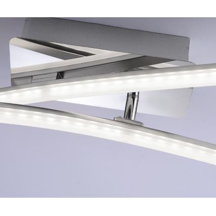 Leuchten Direkt 11270-55 - LED fastsatt Ljuskrona  SIMON 2xLED/5W/230V matt krom