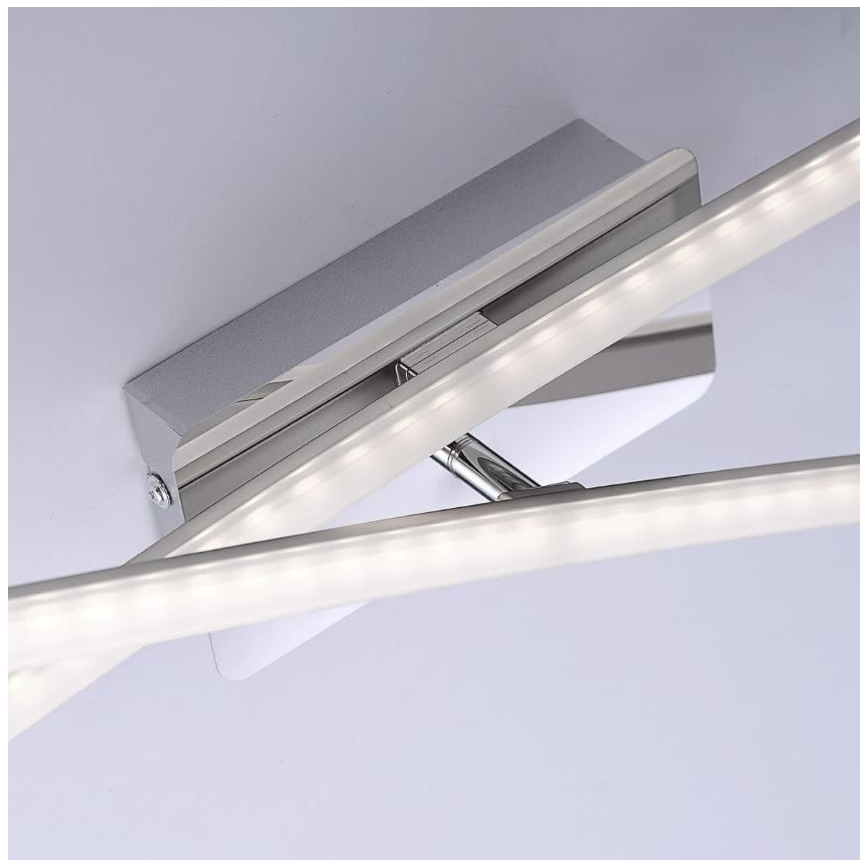 Leuchten Direkt 11272-55 - LED fastsatt Ljuskrona  SIMON 2xLED/8W/230V matt krom
