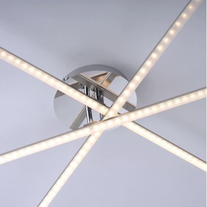 Leuchten Direkt 11274-55 - LED fastsatt Ljuskrona  SIMON 3xLED/8W/230V matt krom