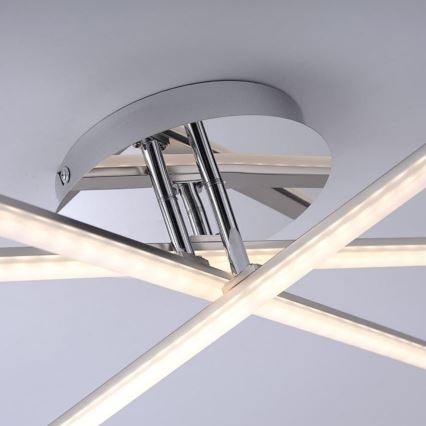 Leuchten Direkt 11274-55 - LED fastsatt Ljuskrona  SIMON 3xLED/8W/230V matt krom