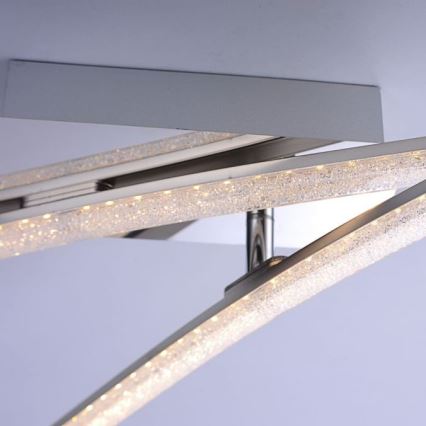 Leuchten Direkt 11290-17 - LED fastsatt Ljuskrona  SIMON 2xLED/5W/230V blank krom 