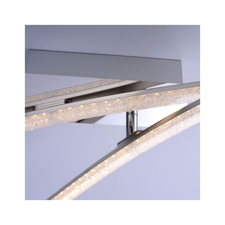 Leuchten Direkt 11290-17 - LED fastsatt Ljuskrona  SIMON 2xLED/5W/230V blank krom 