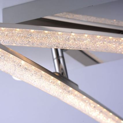 Leuchten Direkt 11290-17 - LED fastsatt Ljuskrona  SIMON 2xLED/5W/230V blank krom 