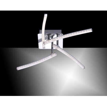 Leuchten Direkt 11291-17 - LED fastsatt Ljuskrona  SIMON 4xLED/3W/230V blank krom 