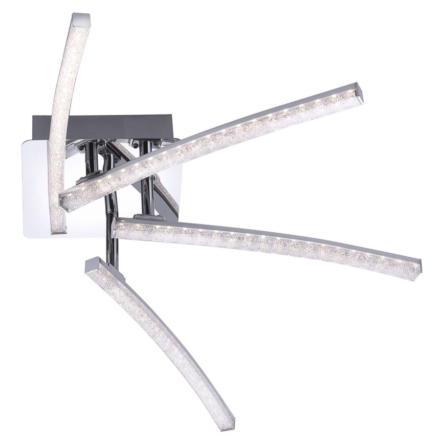 Leuchten Direkt 11291-17 - LED fastsatt Ljuskrona  SIMON 4xLED/3W/230V blank krom 