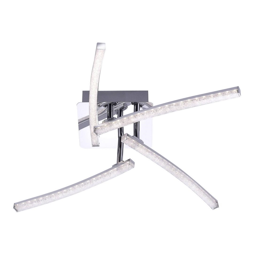 Leuchten Direkt 11291-17 - LED fastsatt Ljuskrona  SIMON 4xLED/3W/230V blank krom 