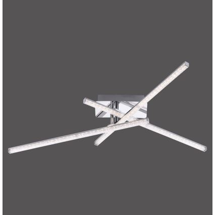 Leuchten Direkt 11293-17 - LED fastsatt Ljuskrona  SIMON 3xLED/5W/230V blank krom 