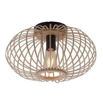 Leuchten Direkt 11410-79 - Fäst ljuskrona RACOON 1xE27/40W/230V diameter 40 cm Bambu