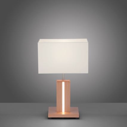 Leuchten Direkt 11421-78 - LED Dimbar bordslampa AMANDA 1xE27/40W/230V + 1xLED/5W