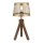 Leuchten Direkt 11423-60 - Bordslampa FREDERIK 1xE27/60W/230V mangoträd