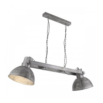 Leuchten Direkt 11483-77 - Ljusskrona med upphängningsrem  SAMIA 2xE27/25W/230V