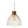 Leuchten Direkt 11489-60 - Ljuskrona med textilsladd ALAMI 1xE27/25W/230V mangoträd