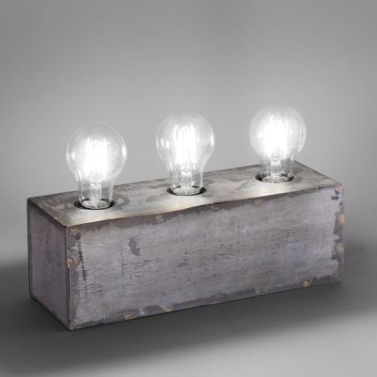 Leuchten Direkt 11498-77 - Bordslampa  SAMIA 3xE27/25W/230V