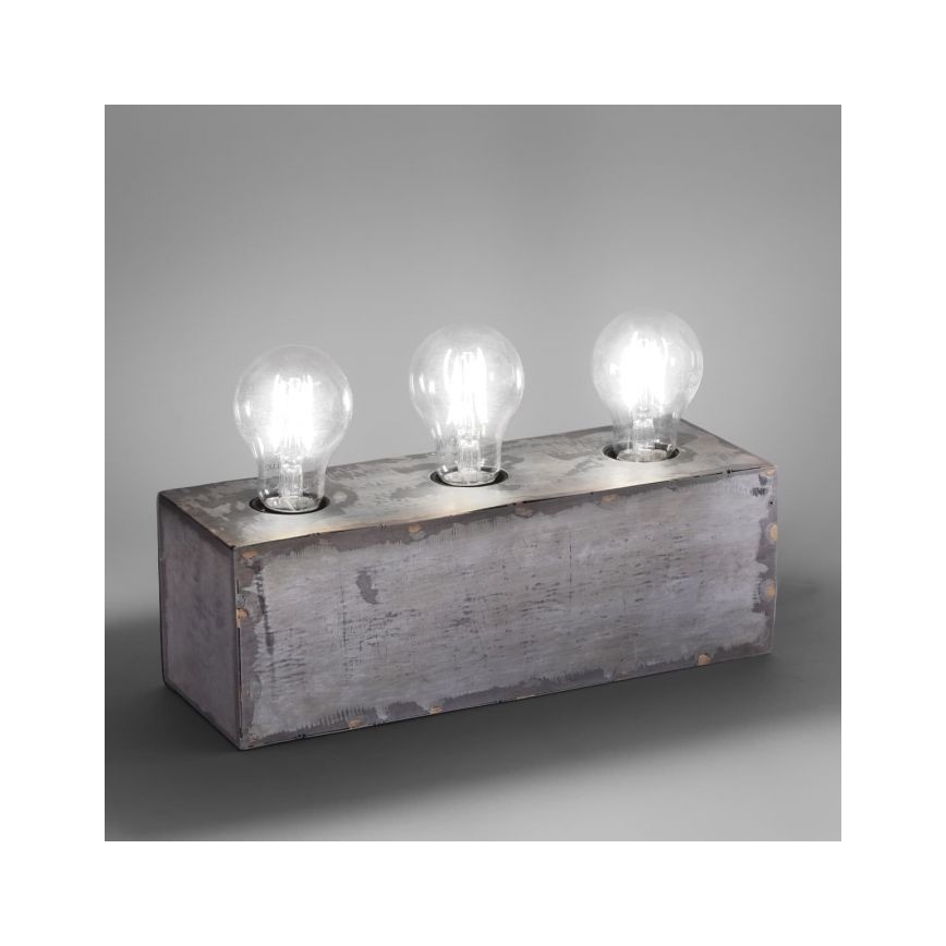 Leuchten Direkt 11498-77 - Bordslampa  SAMIA 3xE27/25W/230V