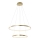Leuchten Direkt 11525-12 - LED Ljuskrona med snöre CIRCLE 1xLED/18,5W/230V + LED/23,5W