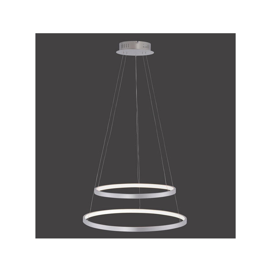 Leuchten Direkt 11525-21 - LED Ljuskrona med snöre CIRCLE 1xLED/15W/230V + LED/25W