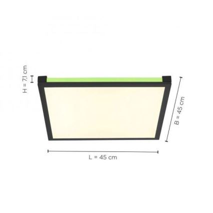Leuchten Direkt 11621-18 - LEDRGB ljusreglerad taklampa  MARIO LED/24W/230V 2700-5000K + Fjärrkontroll