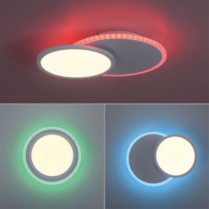 Leuchten Direkt 11662-16 - LED RGB dimbar taklampa ARENDA LED/21W/230V + fjärrkontroll