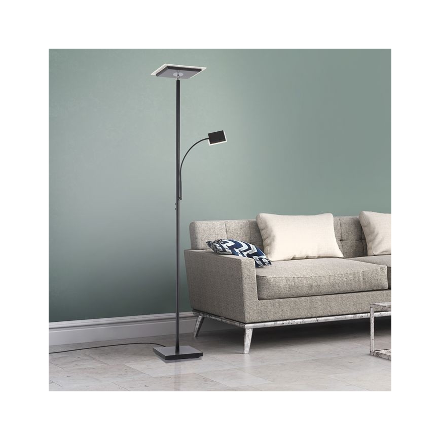 Leuchten Direkt 11710-18 - LED Ljusreglerad golvlampa HANS LED/21,5W/230V + LED/4W
