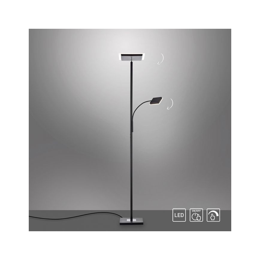Leuchten Direkt 11710-18 - LED Ljusreglerad golvlampa HANS LED/21,5W/230V + LED/4W