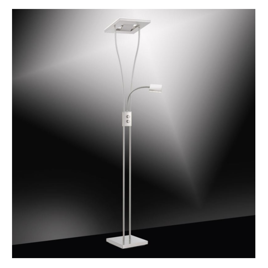 Leuchten Direkt 11780-55 - LED RGB Dimbar golvlampa HELIA LED/16W/230V + 2xLED/4W + fjärrkontroll