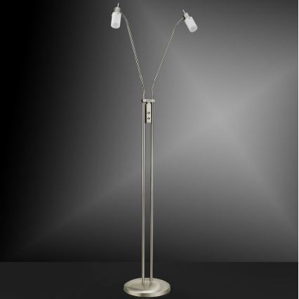 Leuchten Direkt 11937-55 - LED golvlampa  MAX LED 2xGU10/4W/230V