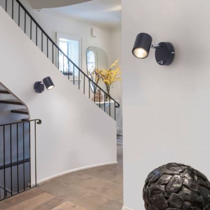 Leuchten Direkt 11941-13 - LED vägg spotlight  TARIK 1xGU10/5W/230V svart 