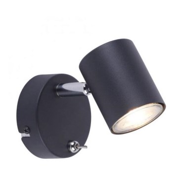 Leuchten Direkt 11941-13 - LED vägg spotlight  TARIK 1xGU10/5W/230V svart 