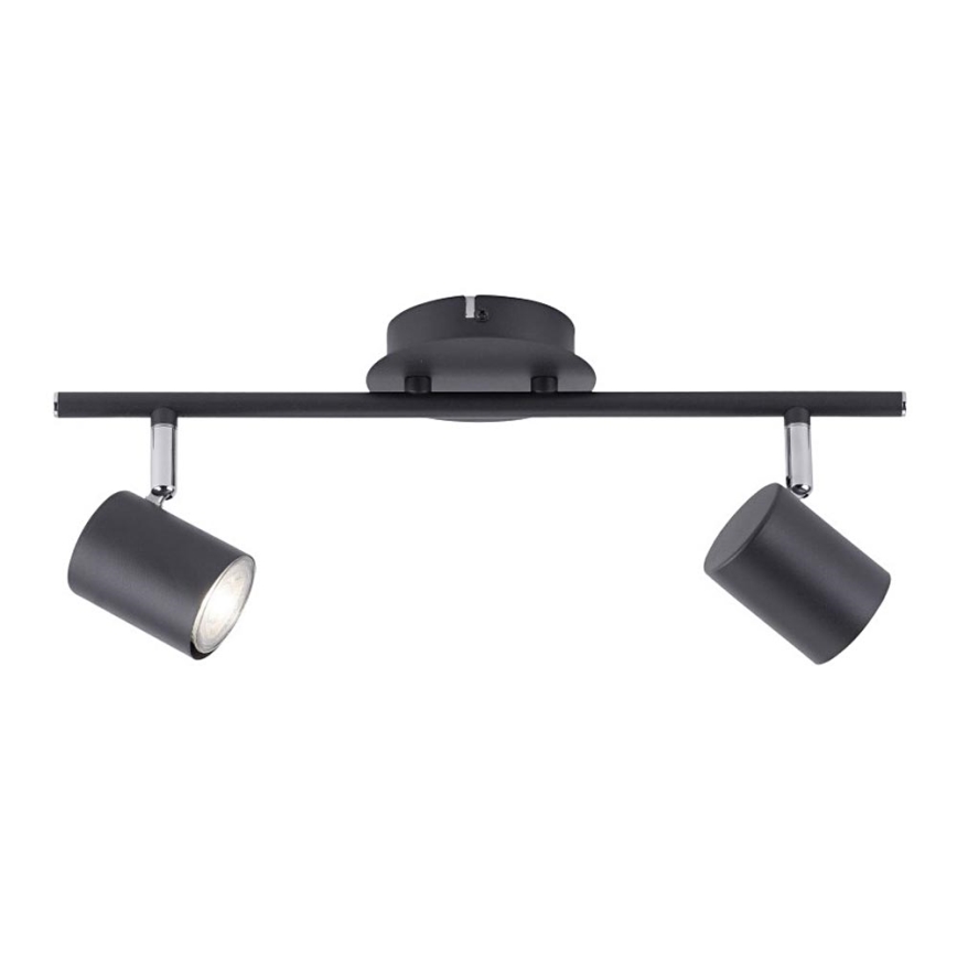 Leuchten Direkt 11942-13 - LED spotlight  TARIK 2xGU10/5W/230V antracit 