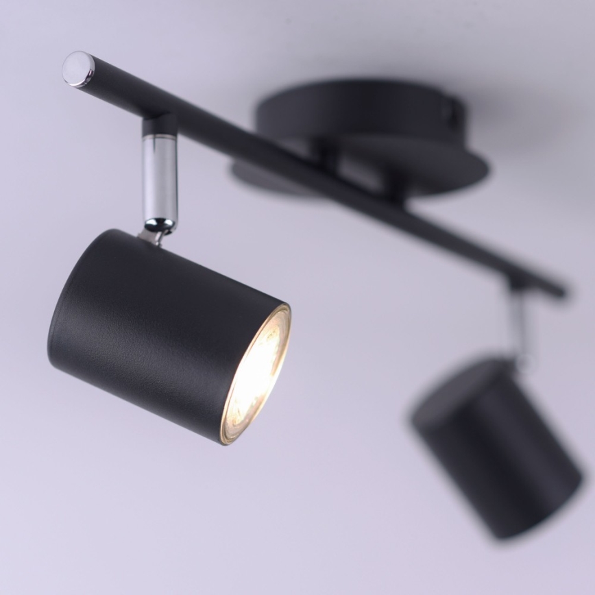 Leuchten Direkt 11942-13 - LED spotlight  TARIK 2xGU10/5W/230V antracit 