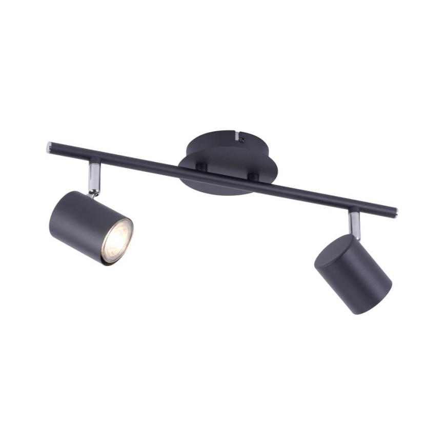 Leuchten Direkt 11942-13 - LED spotlight  TARIK 2xGU10/5W/230V antracit 