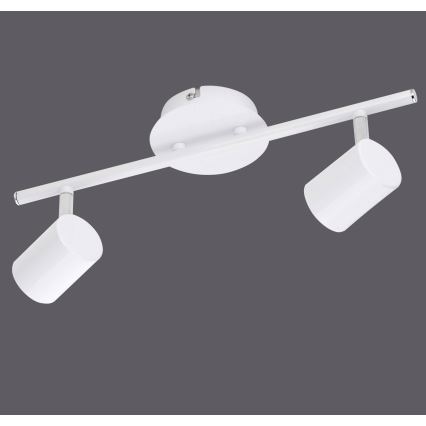 Leuchten Direkt 11942-16 - LED spotlight  TARIK 2xGU10/5W/230V vit 